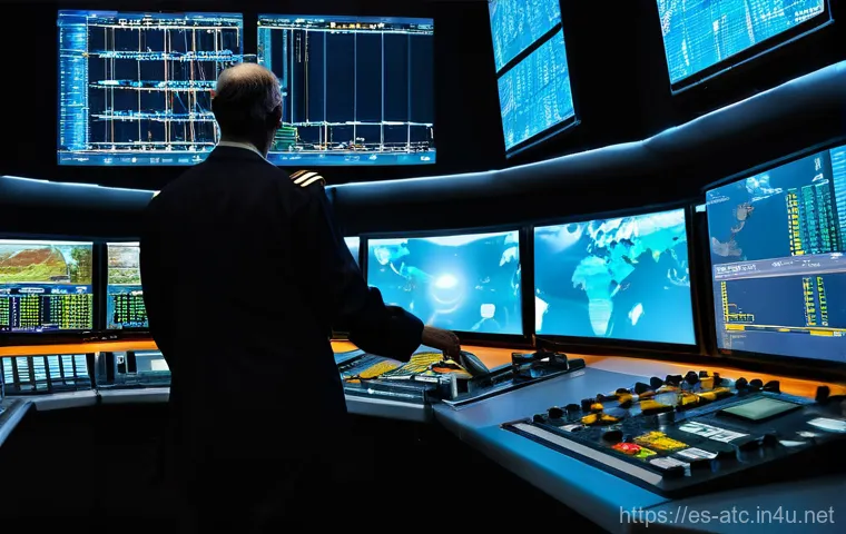 항공교통관제사의 연봉 비교  국내 vs 해외 - **Prompt:** A dynamic scene depicting a diverse group of 3-4 aspiring air traffic controllers, men a...